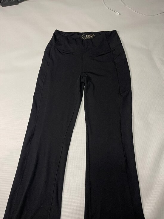 Bsp Pants - BSP Better Sports Performance Flare Leg Leggings, Black, Size XL